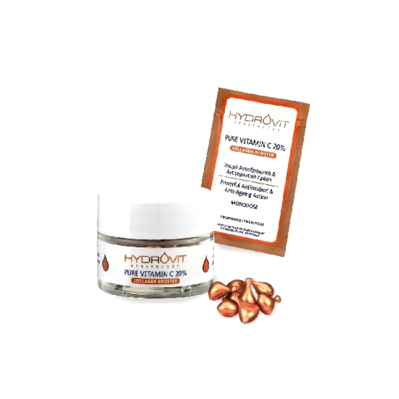 HYDROVIT HYDROVIT Pure Vitamin C 20% Collagen Booster 7 Κάψουλες