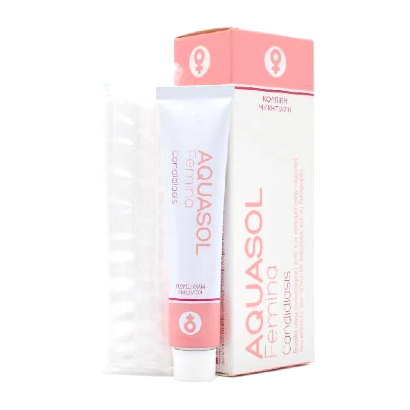 SYFAK ΜΙΝΕΡΒΑ ΦΑΡΜ/ΚΗ Α.Ε. AQUASOL Femina Candidiasis Cream 30ml