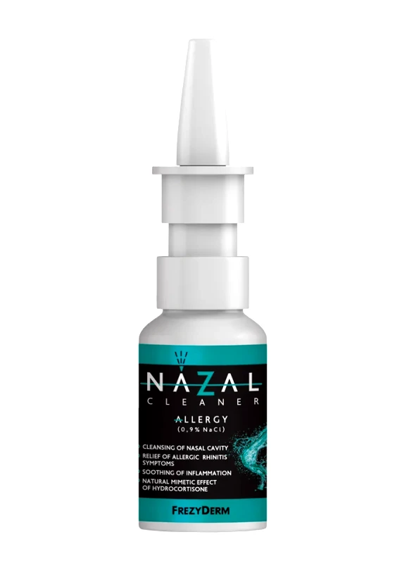 FREZYDERM FREZYDERM Nazal Cleaner Allergy για Ανακούφιση από Αλλεργική Ρινίτιδα Υπέρτονο αλατούχο διάλυμα 0,9% NaCl 30ml