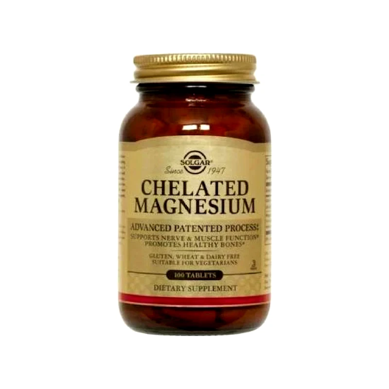 SOLGAR SOLGAR Chelated Magnesium 100 Ταμπλέτες