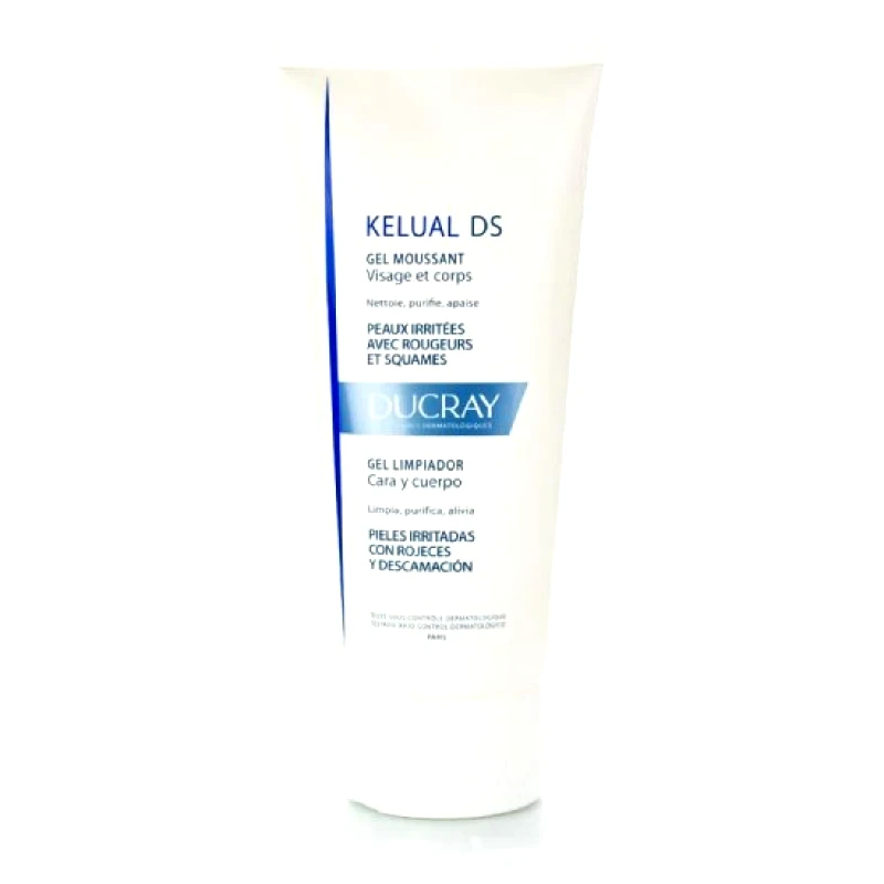 DUCRAY DUCRAY Kelual DS Gel Moussant Αφρίζον Τζελ Καθαρισμού Για Ερεθισμένα Δέρματα 200ml