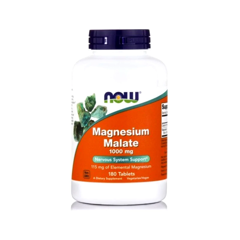 NOW FOODS NOW FOODS Magnesium Malate 1.000mg 180 Ταμπλέτες