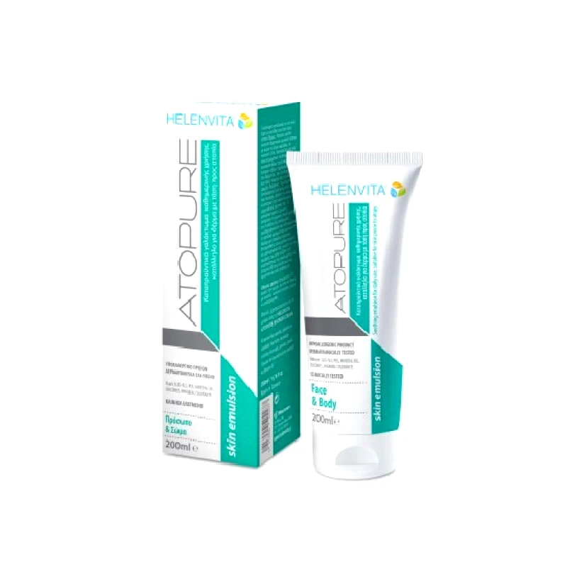 HELENVITA HELENVITA Atopure Skin Emulsion Καταπραϋντικό Γαλάκτωμα για Δέρμα με Τάση Ατοπίας 200ml
