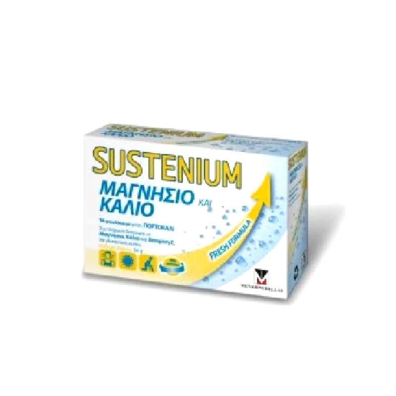 SUSTENIUM SUSTENIUM Μαγνήσιο και Κάλιο 14 Φακελάκια σε Σκόνη