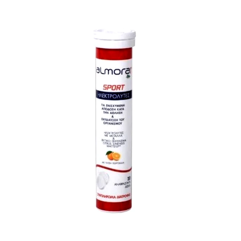 ALMORA ALMORA PLUS® Sport με Γεύση Πορτοκάλι 20 αναβράζοντα δισκία