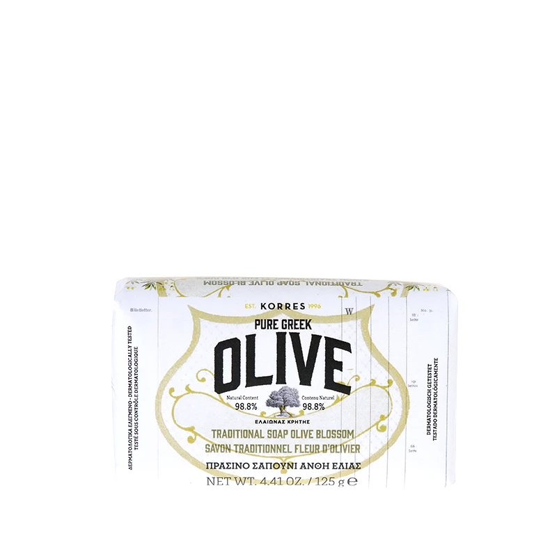 KORRES KORRES Olive Πράσινο Σαπούνι Άνθη Ελιάς 125gr