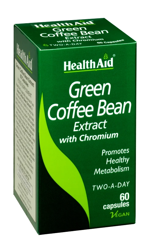 HEALTH AID HEALTH AID Green Coffee Bean with Chronium 60 Vegan Capsules