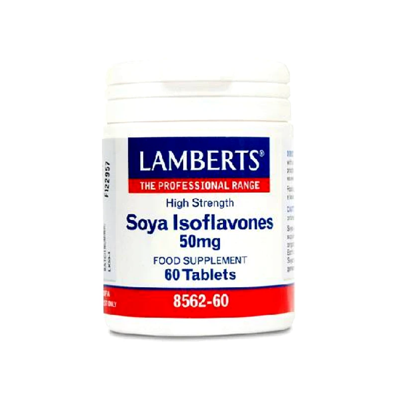 LAMBERTS LAMBERTS Soya Isoflavones 50MG Συμπλήρωμα Διατροφής για Γυναίκες Κοντά στην Εμμηνόπαυση 60tabs