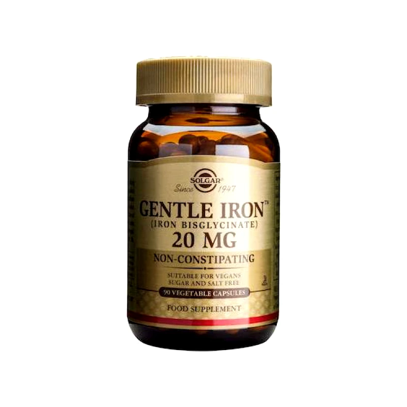 SOLGAR SOLGAR Gentle Iron 20mg 90 Φυτικές Κάψουλες