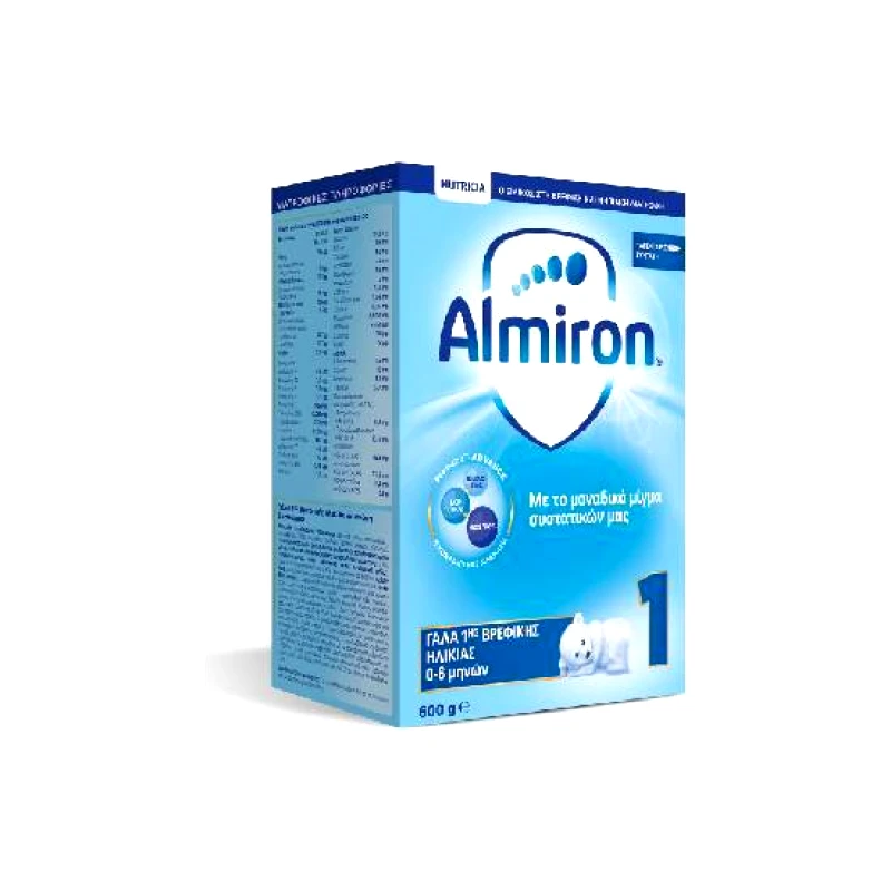 NUTRICIA NUTRICIA Almiron 1 Γάλα 1ης Βρεφικής Ηλικίας από 0-6 μηνών 600gr