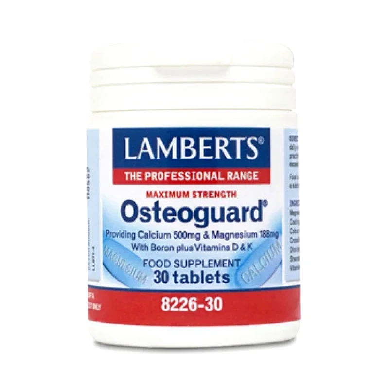 LAMBERTS LAMBERTS Osteoguard Ασβέστιο & Μαγνήσιο σε αναλογία 2 για Υγιή Οστά 30tabs