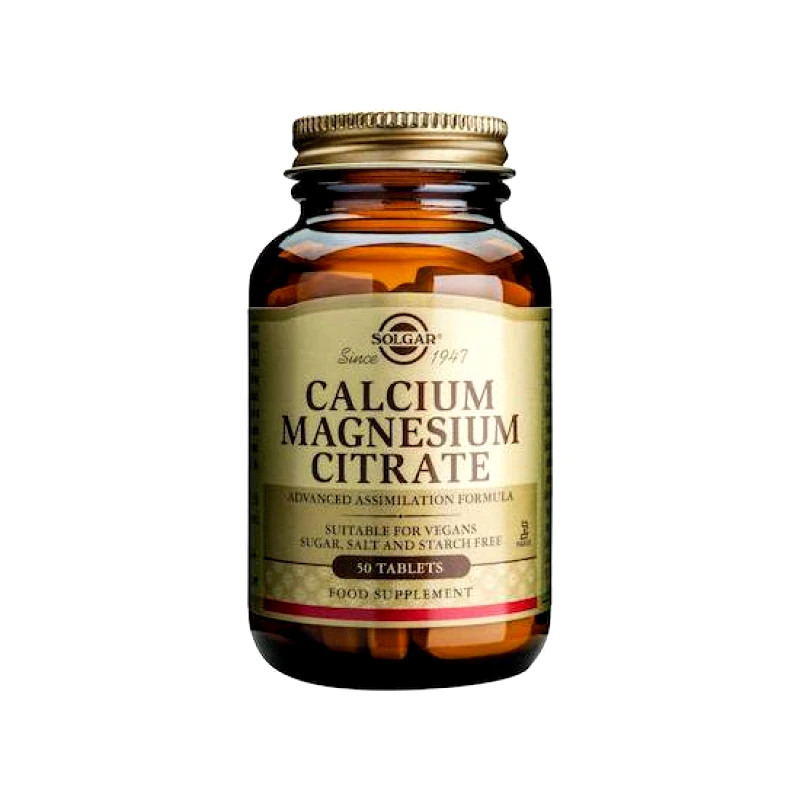 SOLGAR SOLGAR Calcium Magnesium Citrate 50 Ταμπλέτες