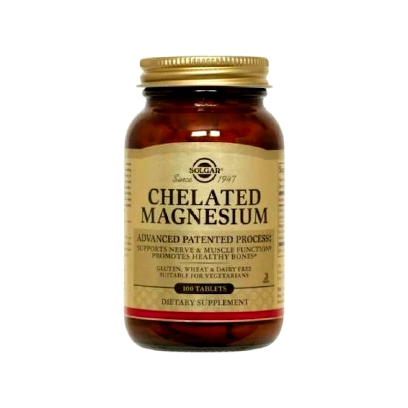 SOLGAR SOLGAR Chelated Magnesium 100 Ταμπλέτες