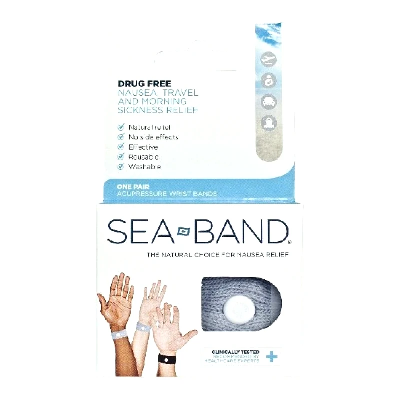 SEA- BAND SEA-BAND Περικάρπιο Ενηλίκων Γαλάζιο Κατά Της Ναυτίας 2 Τεμάχια