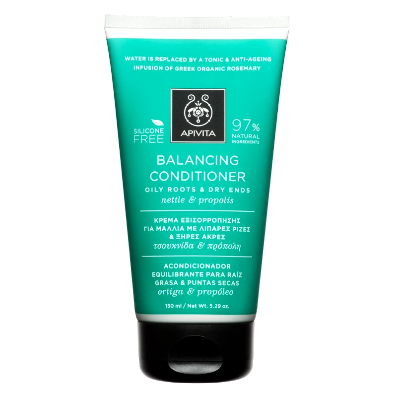 APIVITA APIVITA Κρέμα Εξισορρόπησης για Μαλλιά με Λιπαρές Ρίζες & Ξηρές Άκρες με Τσουκνίδα & Πρόπολη 150ml