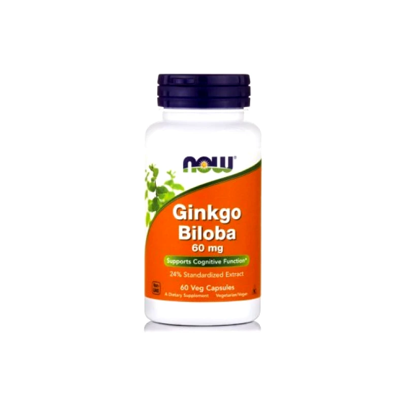 NOW FOODS NOW FOODS Ginkgo Biloba 60mg 60 Κάψουλες