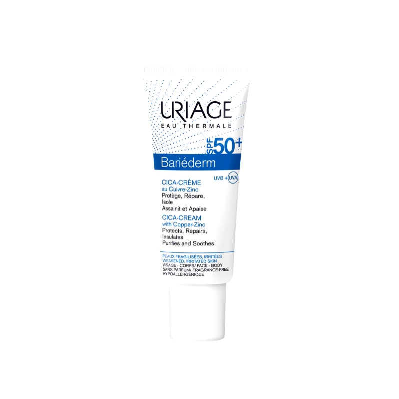 URIAGE URIAGE Bariederm Cica Κρέμα Με Cu-Zn SPF50+ 40ml