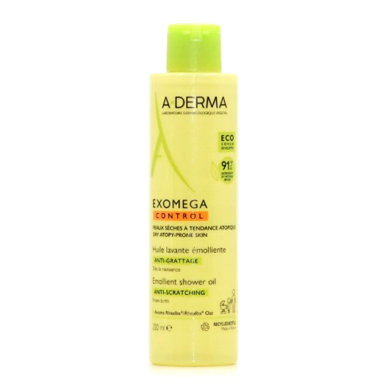 A-DERMA A-DERMA Exomega Control Emollient Shower Oil Anti-Scratching 200ml