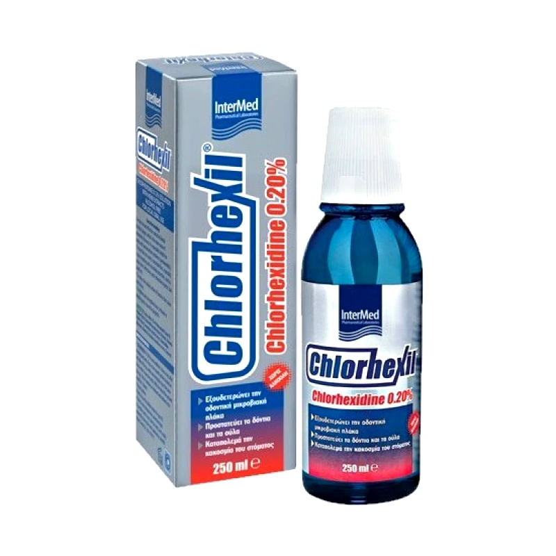 INTERMED INTERMED Chlorhexil 0.20% Mouthwash Πολλαπλή Προστασία Της Στοματικής Κοιλότητας 250ml