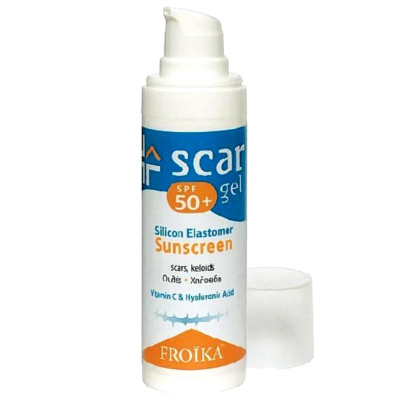 FROIKA FROIKA Scar Gel SPF 50+ Τζελ Σιλικόνης Με Αντιηλιακή Προστασία Για Ουλές 30ml
