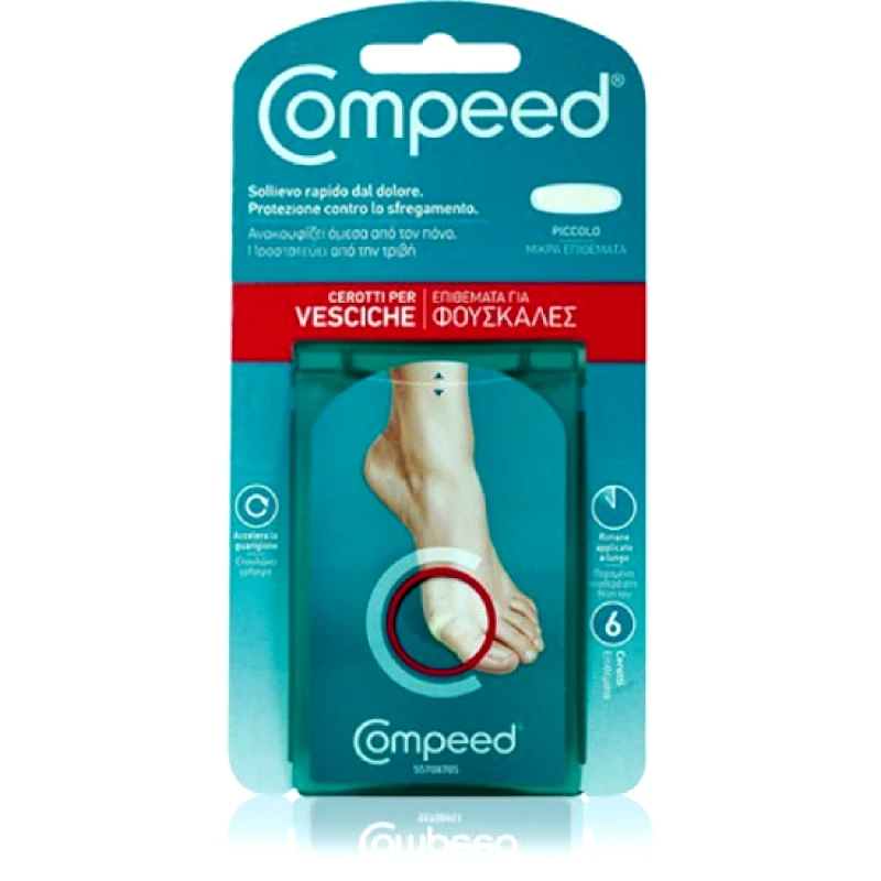 COMPEED COMPEED Επιθέματα Vesciche με Gel 2.0x6.0cm Small 6 Τεμάχια