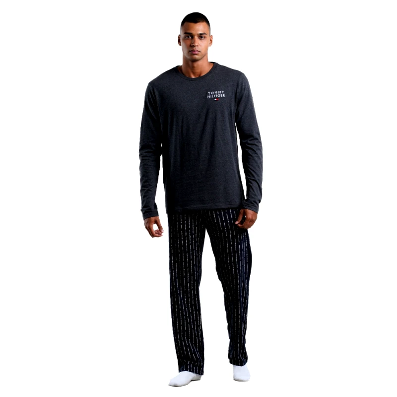 Tommy Jeans Tommy Jeans Ls Print Pj Jersey Self Fab Wb (9000161068_72063)