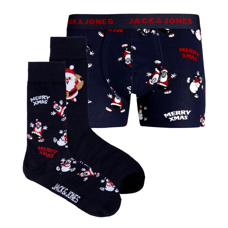Jack & Jones Jack & Jones Jacxmas Candy Giftbox Παιδικό Σετ Μποξεράκι & 2-Pack Κάλτσες (9000156387_22921)