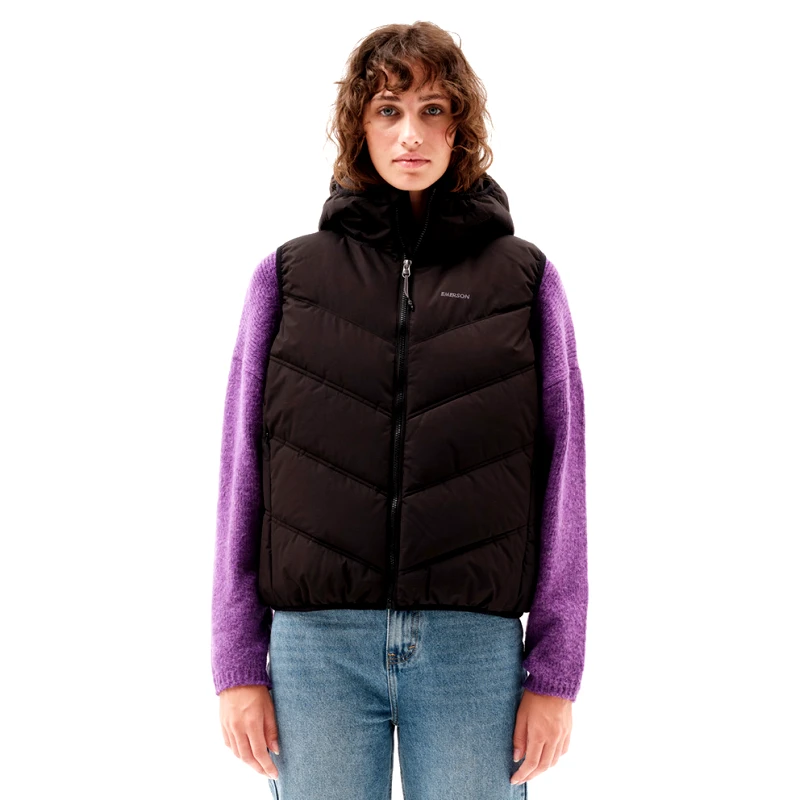 Emerson Emerson Hooded Γυναικείο Αμάνικο Puffer Μπουφάν (9000149851_1469)