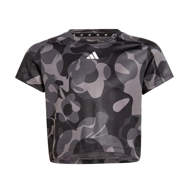 adidas Performance adidas Essentials Aeroready Seasonal Print Crop Tee Kids (9000176311_70995)