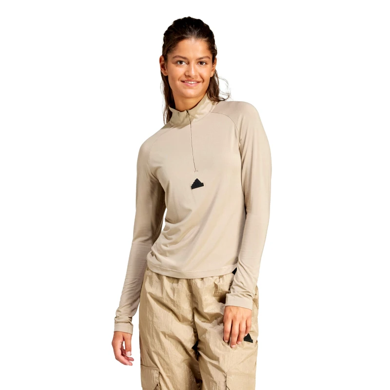 adidas Sportswear adidas City Escape Quarter-Zip Long Sleeve Tee (9000185931_77442)