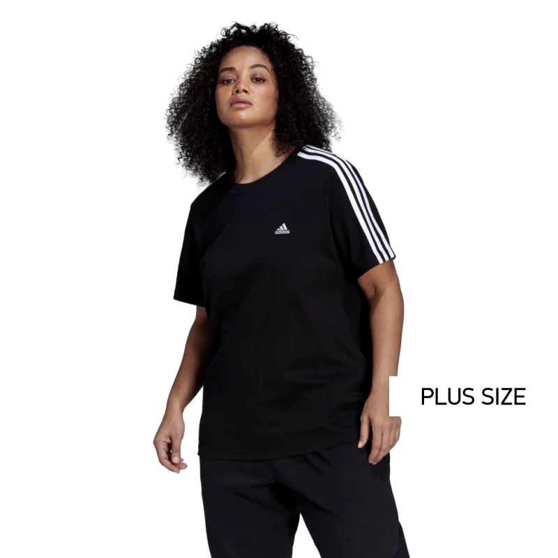 adidas Essentials Slim 3-Stripes Tee (Plus Size) (9000121372_22872) φωτογραφία