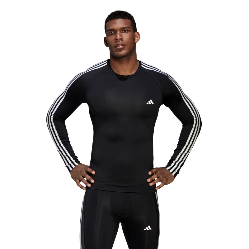 adidas Performance adidas Techfit 3-Stripes Training Long Sleeve Tee (9000121445_1469)