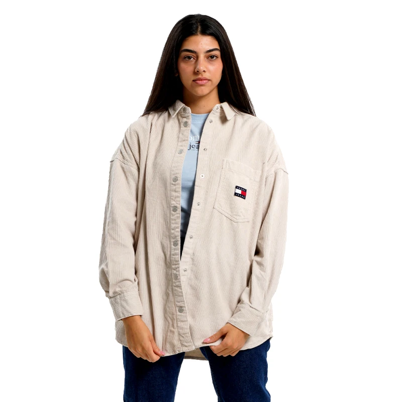 Tommy Jeans Tommy Jeans Corduroy Oversized Γυναικείο Πουκάμισο (9000123579_58386)