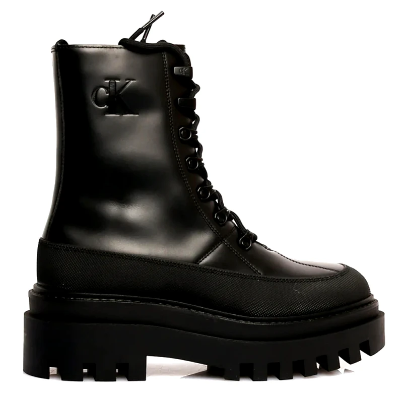 Calvin Klein Calvin Klein Flatform Lace Up Boot Lth (9000161042_30573)