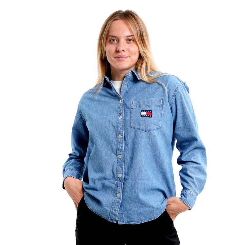 Tommy Jeans Tommy Jeans Chambray Badge Boy Γυναικείο Πουκάμισο (9000114528_49170)