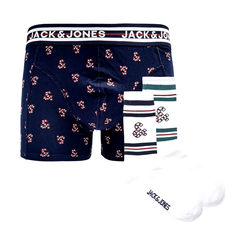 Jack & Jones Jack & Jones Jacxmas Candy Giftbox Παιδικό Σετ Μποξεράκι & 2-Pack Κάλτσες (9000156386_22921)