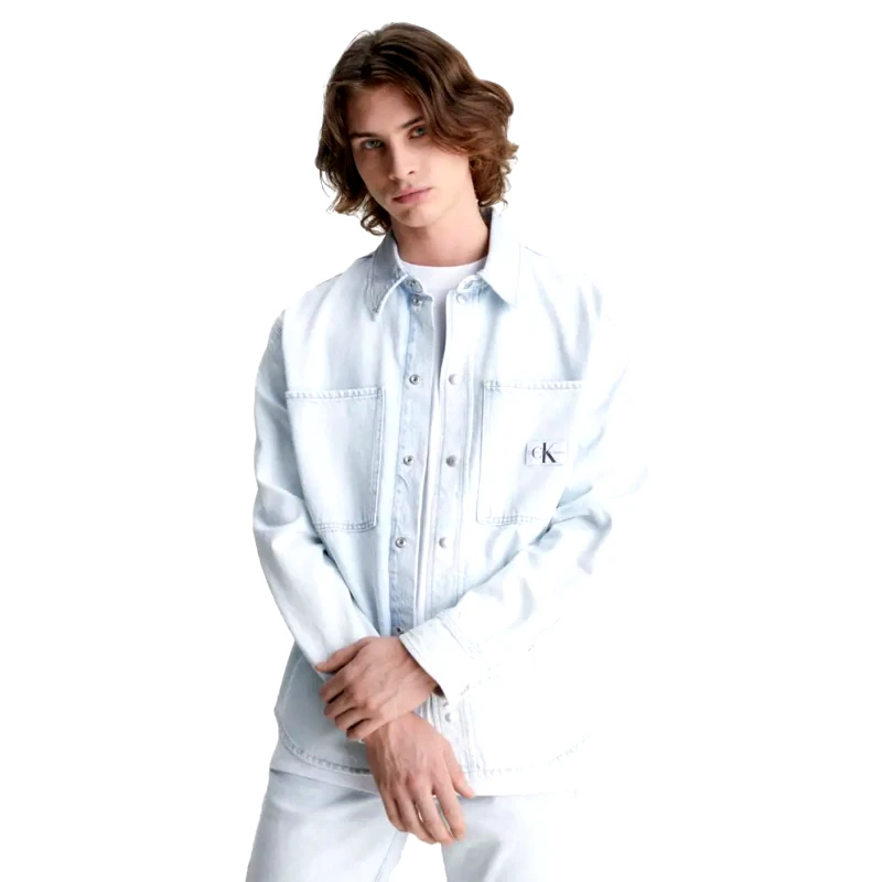 Calvin Klein Calvin Klein Relaxed Linear Denim Ανδρικό Πουκάμισο (9000143172_55447)