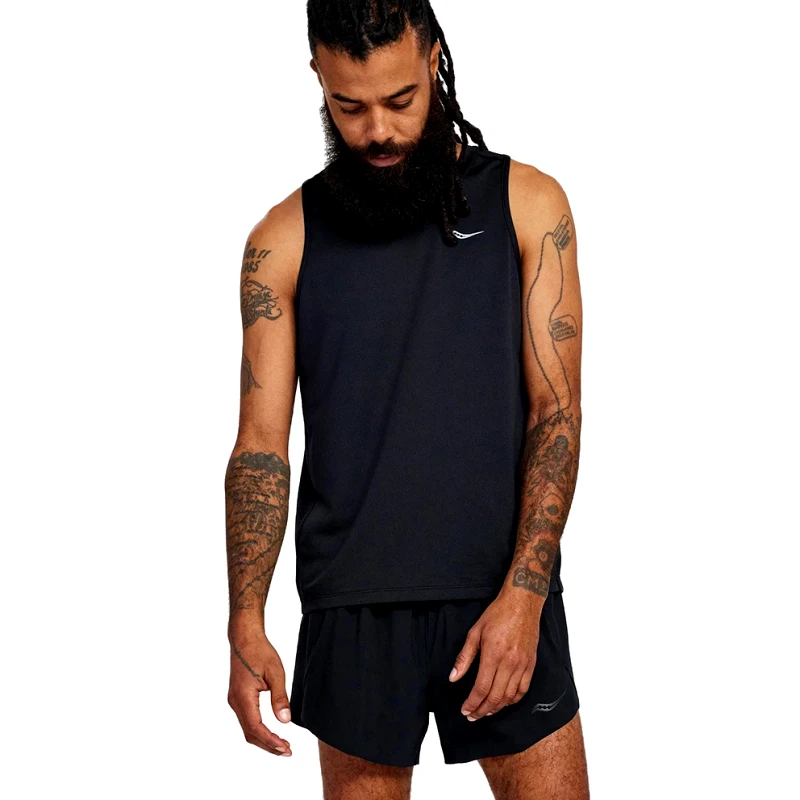 Saucony Saucony Stopwatch Singlet Ανδρική Αμάνικη Μπλούζα (9000135184_1469)
