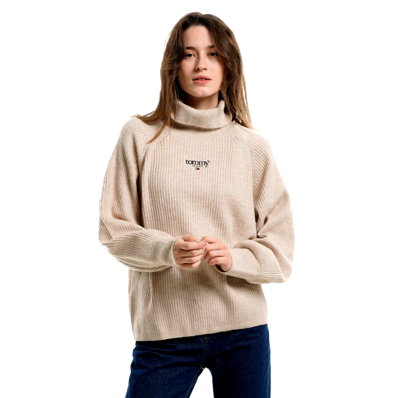 Tommy Jeans Tommy Jeans Rib-Knit Turtleneck Γυναικεία Μπλούζα Πουλόβερ (9000123562_58386)