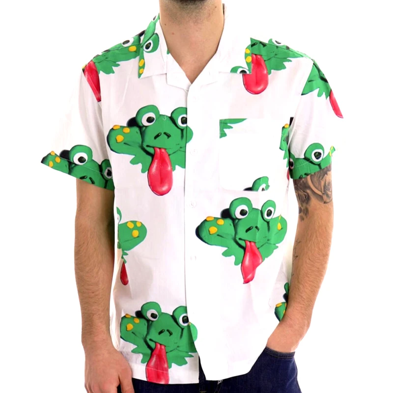 Obey Obey Frogman Woven Ανδρικό Κοντομάνικο Πουκάμισο (9000145945_18920)