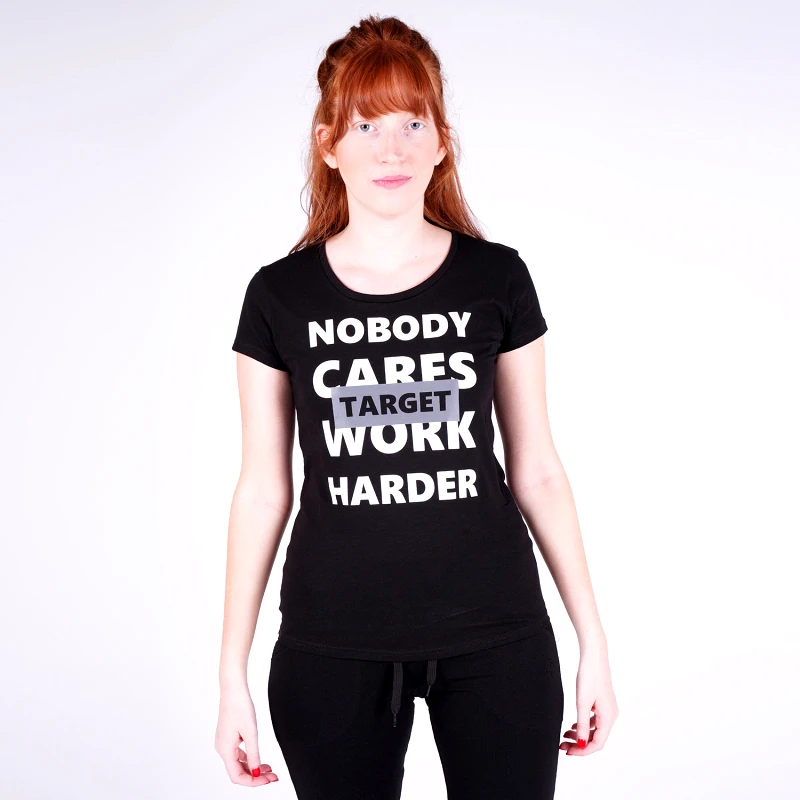 Target T Shirt K/M Καλτσα Φλαμα "Work Harder" Γυναικεία Μπλούζα (9000053644_001) φωτογραφία