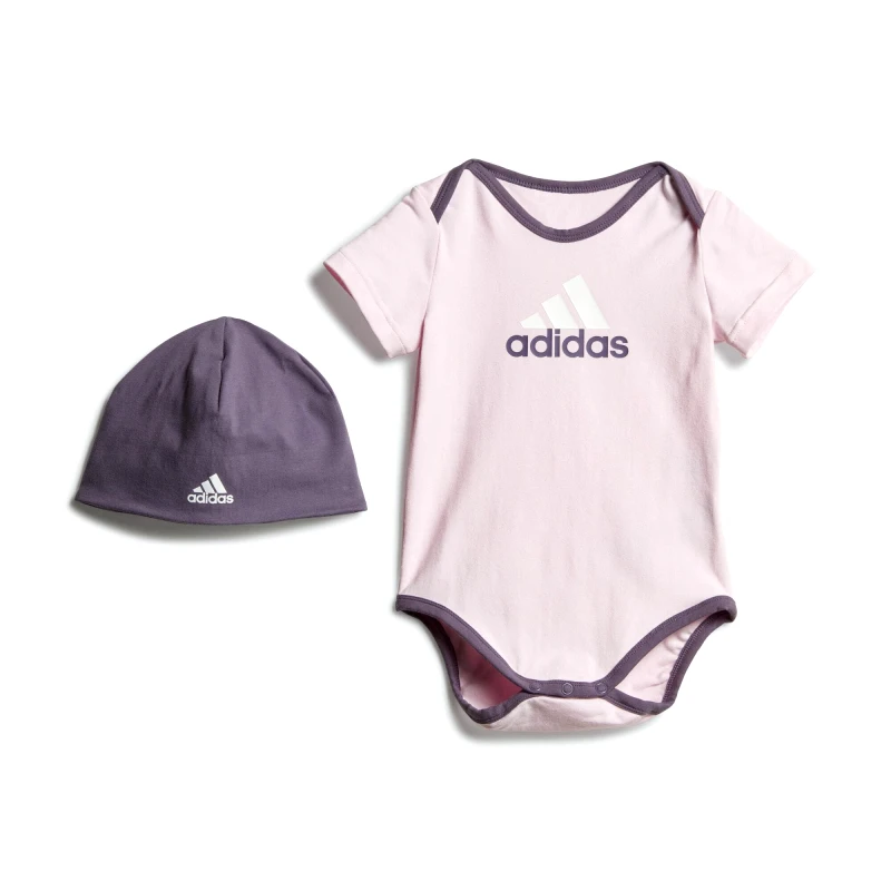 adidas Sportswear adidas Essentials Big Logo Bodysuit and Beanie Gift Set K (9000157526_71336)
