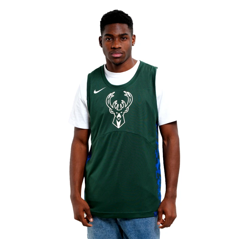 Nike Nike Dri-FIT NBA Milwaukee Bucks Ανδρική Μπασκετική Φανέλα (9000173504_16333)