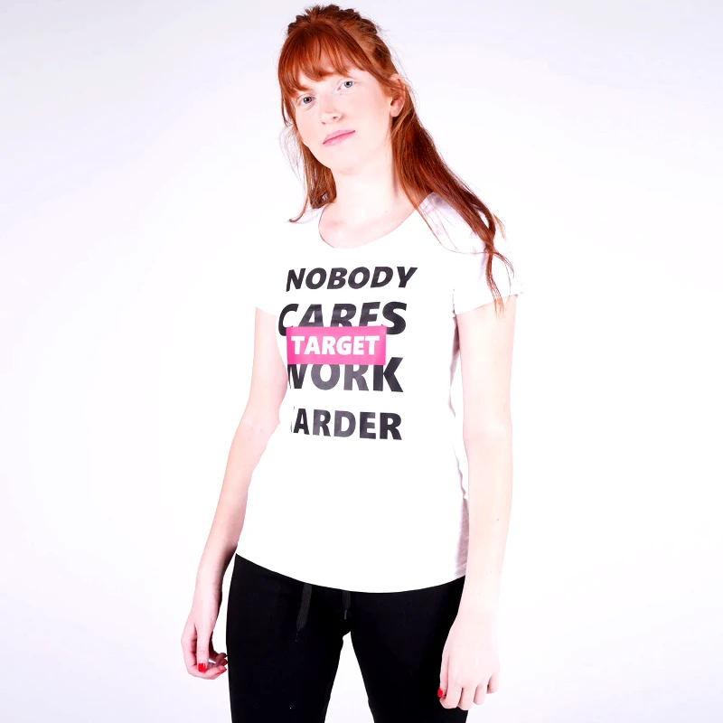 Target T Shirt K/M Καλτσα Φλαμα "Work Harder" Γυναικεία Μπλούζα (9000053644_3198) φωτογραφία