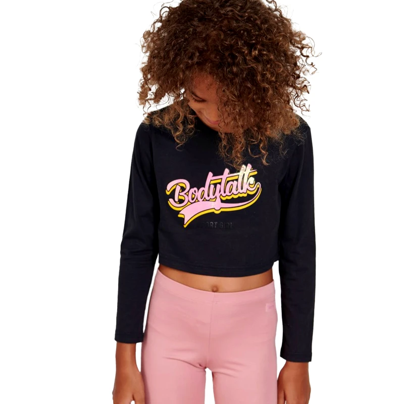 BODYTALK BodyTalk Cropped Παιδική Μπλούζα Με Μακρύ Μανίκι (9000084783_3027)