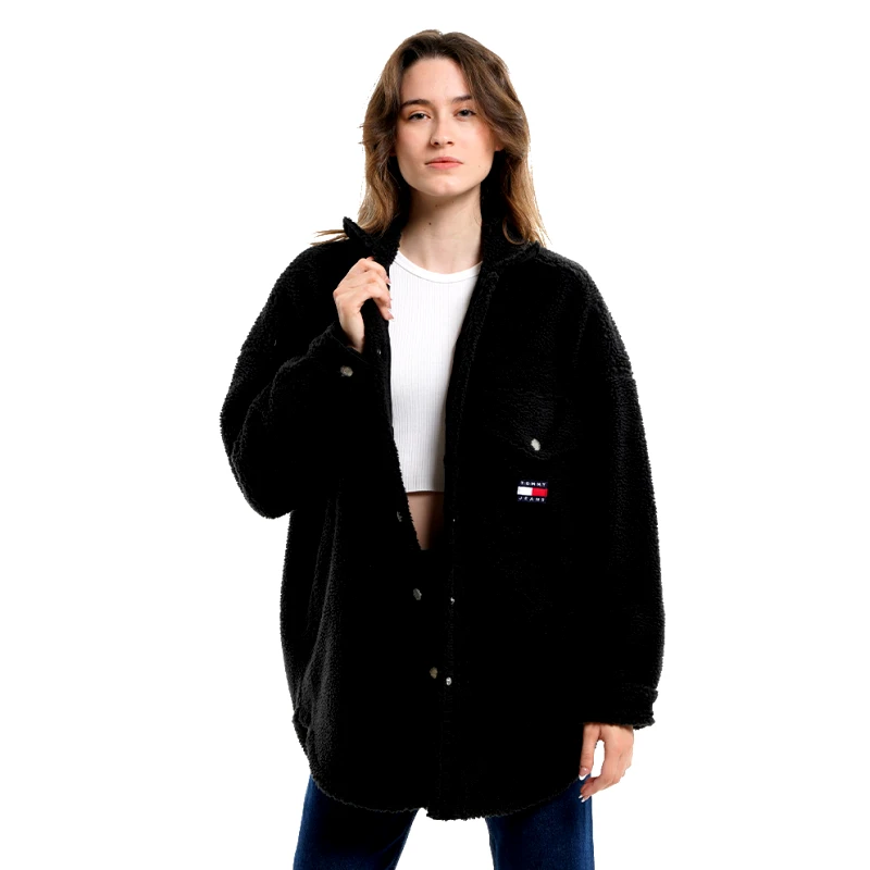Tommy Jeans Tommy Jeans Oversized Sherpa Γυναικείο Παρκά (9000123582_1469)