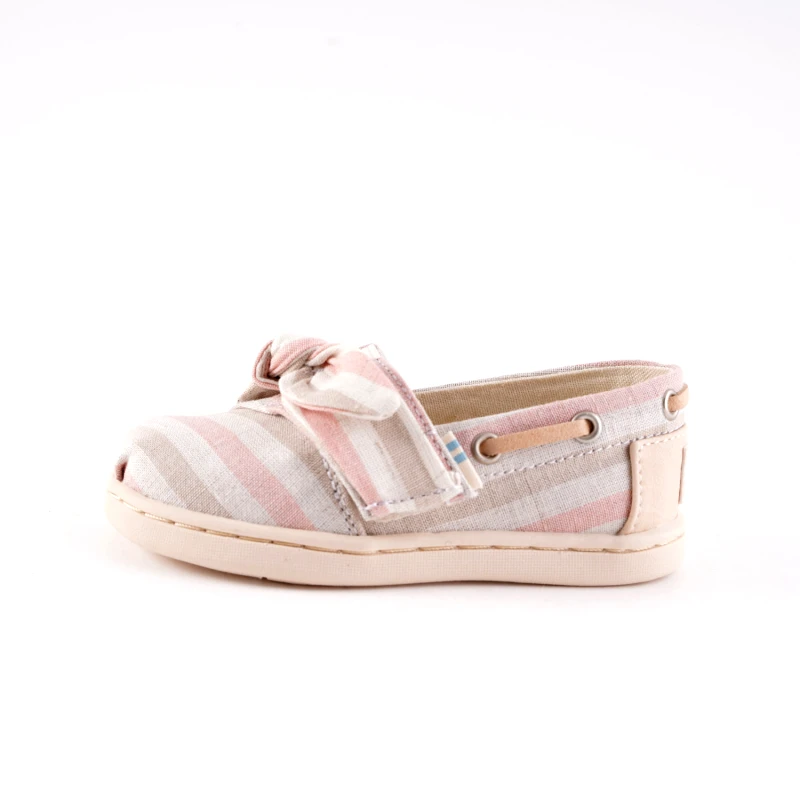 Toms TOMS Salmon Woven Stripe Inftants' Espadrilles (9000051902_3142)