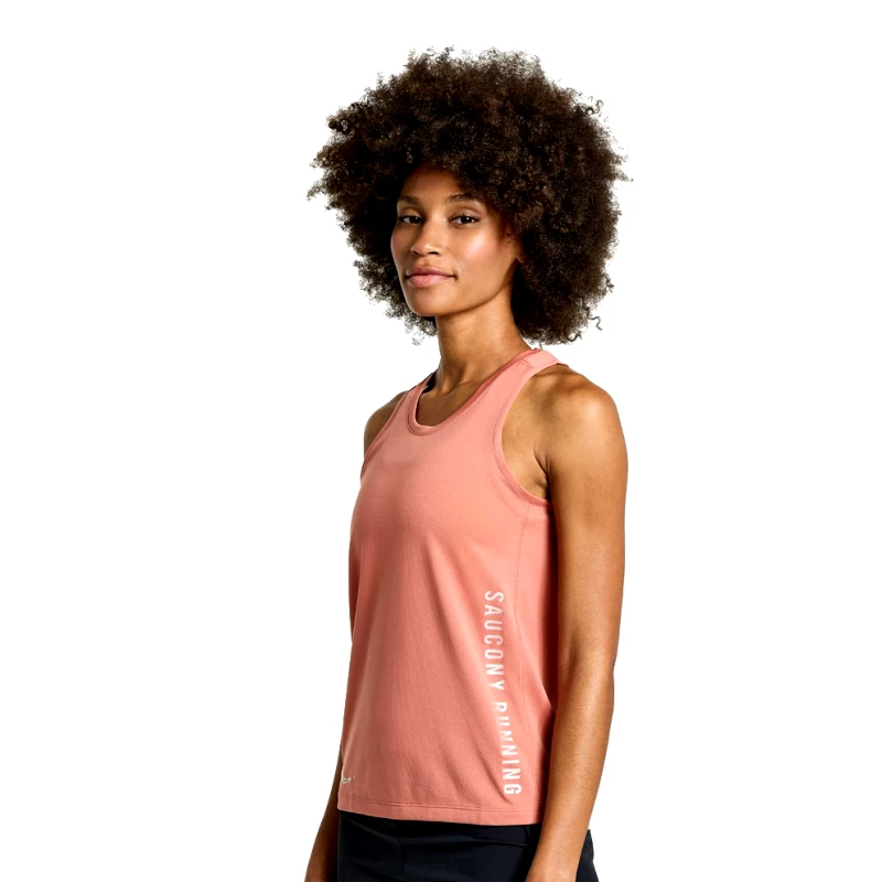 Saucony Saucony Stopwatch Graphic Singlet Γυναικεία Αμάνικη Μπλούζα (9000135218_66401)
