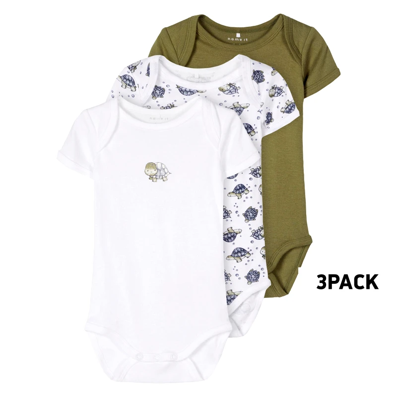 Name it Name it 3 Pack Body Βρεφικά Κορμάκια (9000078889_44370)