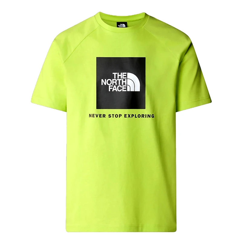 The North Face M S/S Raglan Redbox Tee Fizz Lime (9000175053_75475) φωτογραφία